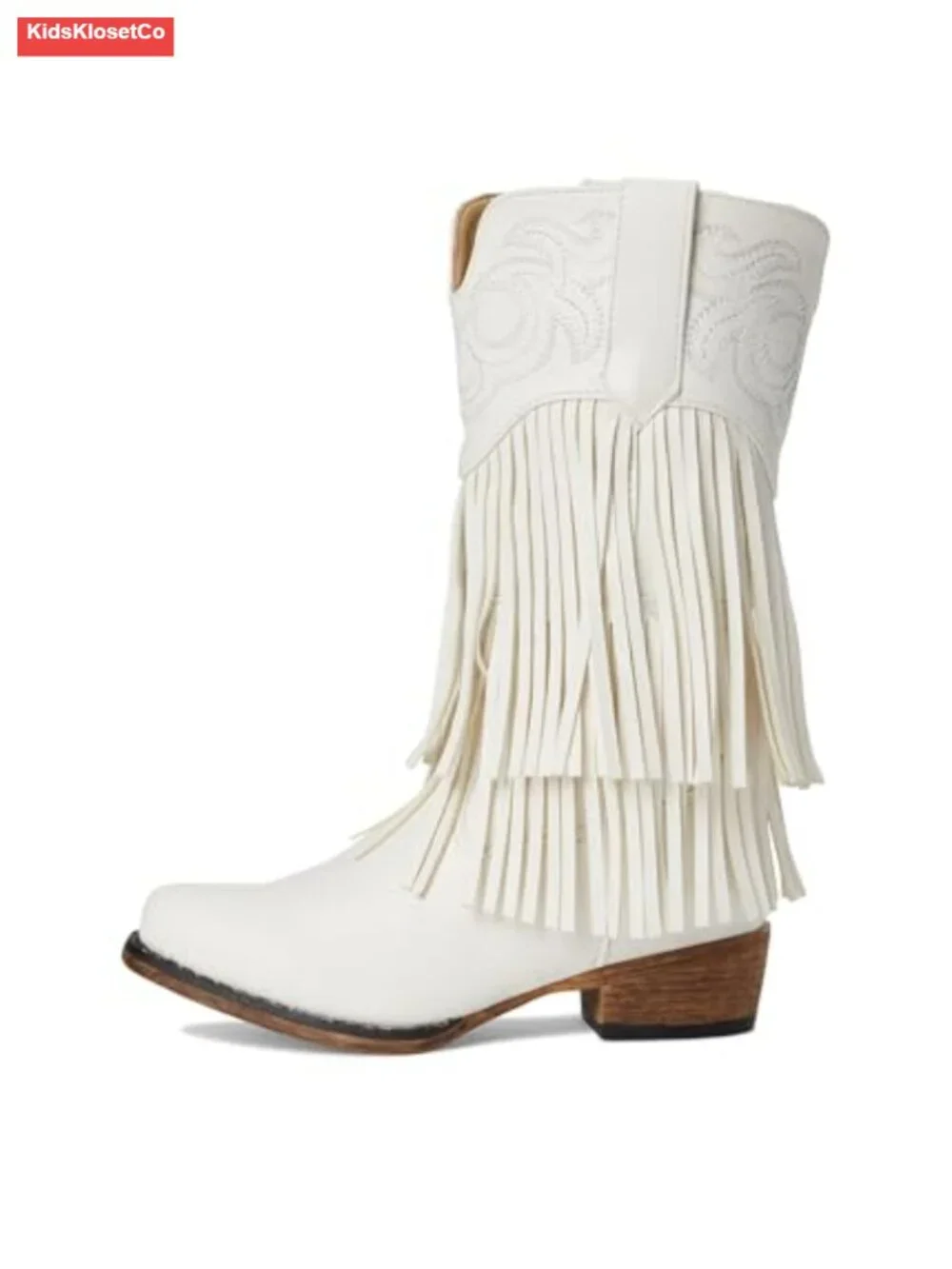 Toddler/Little Kid Western Boots Faux Fringe Pull-On Snip Toe